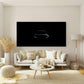 Headlights Piercing Deep Dark Wall Art Canvas Office Home Room Framed 120x60cm
