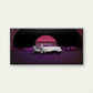 Retro Futuristic Sports Car Wall Art Canvas Office Home Room Framed 120x60cm