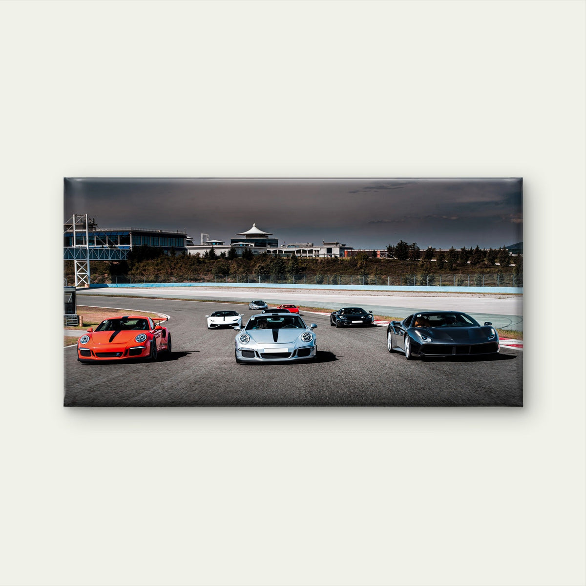 High performance sports cars Wall Art Canvas Office Home Room Framed 80x45cm