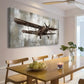 Vintage Airplane Retro Military Wall Art canvas office home room framed 120x60cm