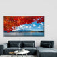 Mount Fuji Reflected in Lake Wall Art Canvas Office Home Room Framed 120x60cm