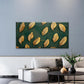 Golden Feathers Arranged Wall Art Canvas Office Home Room Framed 120x60cm