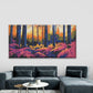 Forest Scene Towering Trees Wall Art Canvas Office Home Room Framed 120x60cm