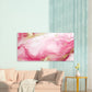 Rose Quartz Golden Ripples Wall Art Canvas Office Home Room Framed 80x45cm