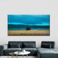Grassland with Lake Behind Wall Art Canvas Office Home Room Framed 120x60cm