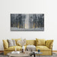 Winter'S Tale in a Snowy Forest Wall Art Canvas Office Home Room Framed 80x45cm