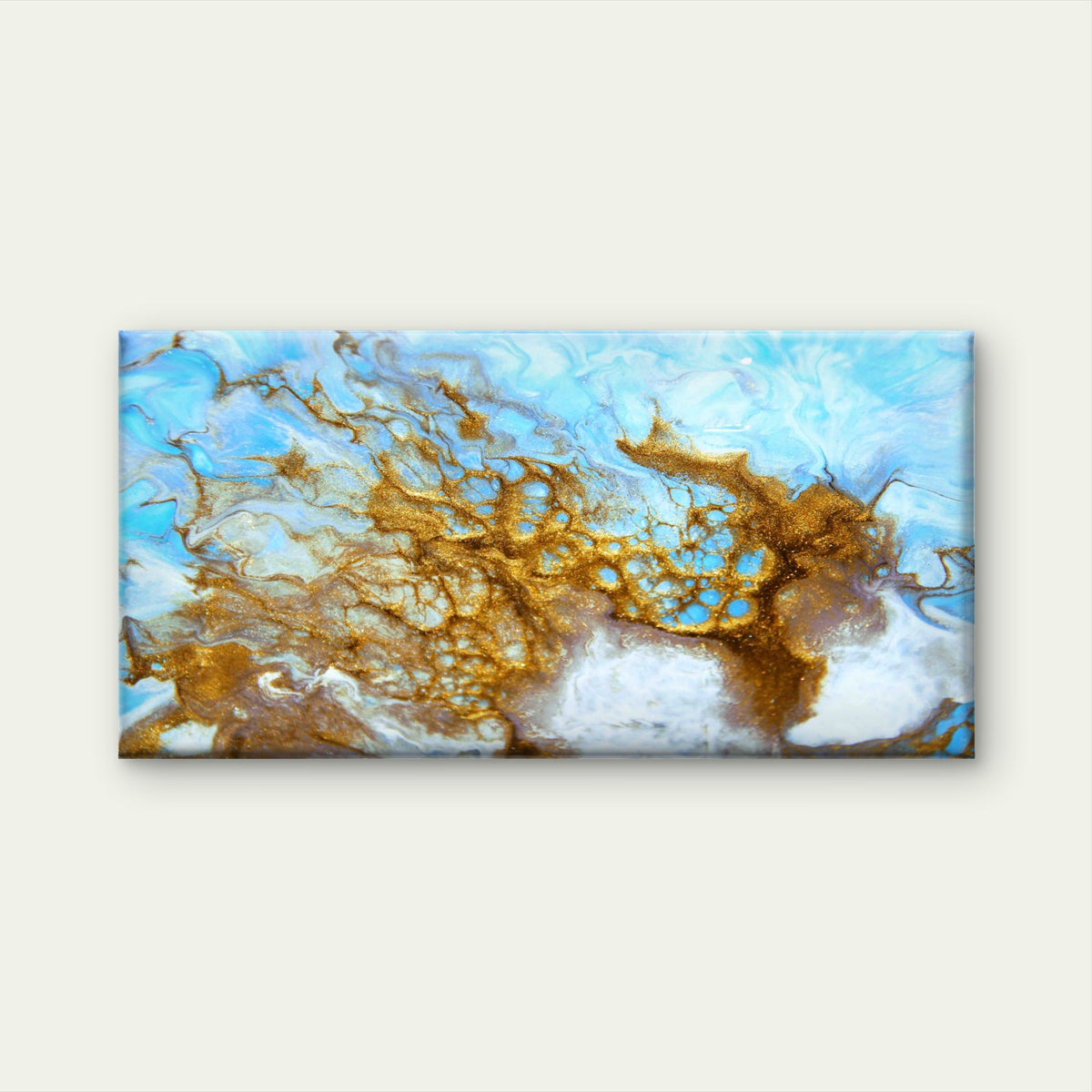 Golden Dark Blue Marble Wall Art Canvas Office Home Room Framed 120x60cm
