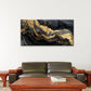 Luxury Elegance Golden Accents Wall Art Canvas Office Home Room Framed 120x60cm