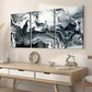 3pcs Modern Light Luxury Abstract Art Marble Wall Art Set Canvas Framed 60x90cm - High Quality Print 100% Australian Made Wall Canvas Ready to Hang