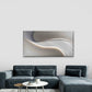 Contemporary Abstract Wave Wall Art Canvas Office Home Room Framed 80x45cm