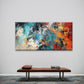Abstract Colorful Paint Splatte Wall Art Canvas Office Home Room Framed 120x60cm