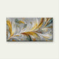 Yellow Blue White Swirls Wall Art Canvas Office Home Room Framed 80x45cm