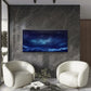 Dreamy Midnight Clouds Wall Art Canvas Office Home Room Framed 120x60cm