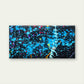 Blue Paint Splash Background Wall Art Canvas Office Home Room Framed 120x60cm