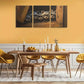 3pcs Close-Up of Raccoon Peeking Out of Window Metal Print Ready to Hang Art