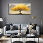 Tree of Life with Golden Leaves Wall Art Canvas Office Home Room Framed 120x60cm