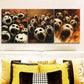 3pcs Screaming White Faces Metal Print Ready to Hang Art