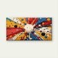 Vibrant Explosive Abstract Wall Art Canvas Office Home Room Framed 120x60cm
