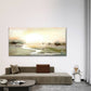 Abstract Watercolor River Lands Wall Art Canvas Office Home Room Framed 120x60cm