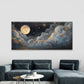 Full Moon and Starry Night Wall Art Canvas Office Home Room Framed 120x60cm