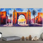 3pcs Colorful Gate Picture Metal Print Ready to Hang Art
