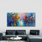 Vibrant Abstract Impasto Wall Art Canvas Office Home Room Framed 120x60cm