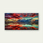 Sunset Sky Over Ocean Reflectio Wall Art Canvas Office Home Room Framed 120x60cm