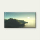 Tranquil Coastal Scene Wall Art Canvas Office Home Room Framed 120x60cm