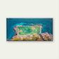 Cliffside Tennis Court Wall Art Canvas Office Home Room Framed 80x45cm