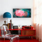 Pink Sacred Lotus Flower Wall Art Canvas Office Home Room Framed 120x60cm