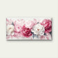 Pink And White Peony Flowers Wall Art Canvas Office Home Room Framed 80x45cm