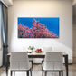 Cherry Blossom Against Blue Sky Wall Art Canvas Office Home Room Framed 120x60cm