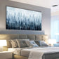 Misty Winter Forest Snowy Foggy Trees & Birds Wall Art canvas office home room framed 80x45cm