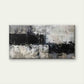 Abstract Black And White Wall Art Canvas Office Home Room Framed 120x60cm