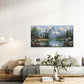Mountain Lake Serenity Wall Art Canvas Office Home Room Framed 120x60cm