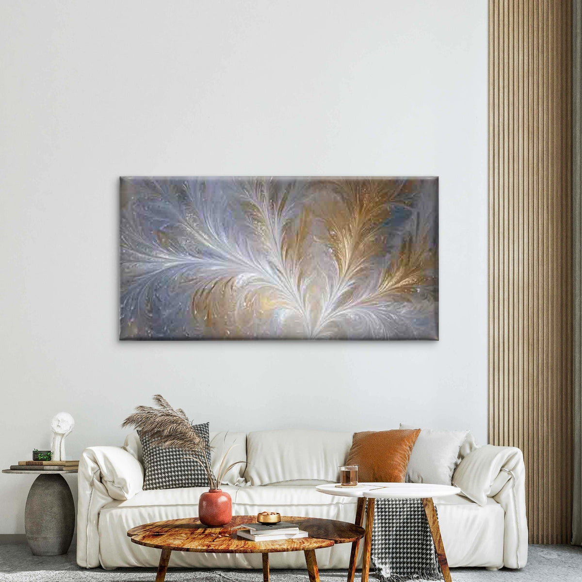 Abstract Patterns in Nature Wall Art Canvas Office Home Room Framed 120x60cm