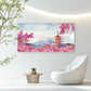 Mount Fuji Cherry Blossoms Art Wall Art Canvas Office Home Room Framed 120x60cm