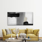 Black and Gray Abstract Wall Art Canvas Office Home Room Framed 120x60cm