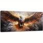 Bald Eagle Animal Flying Bird Wildlife Wall Art canvas office home room framed 120x60cm