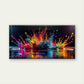 Abstract Design Paint Splash Wall Art Canvas Office Home Room Framed 120x60cm
