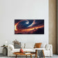 Fiery Vortex Of The Red Storm Wall Art Canvas Office Home Room Framed 80x45cm