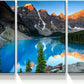 3pcs Scenic Turquoise Lake & Mountain Metal Print Ready to Hang Art