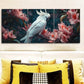 3pcs White Cockatoos & Floral Branches Metal Print Ready to Hang Art
