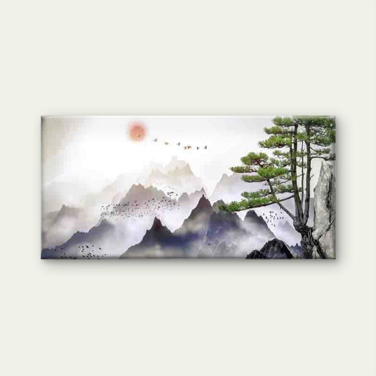 Asian Style Natural Scene Wall Art Canvas Office Home Room Framed 120x60cm