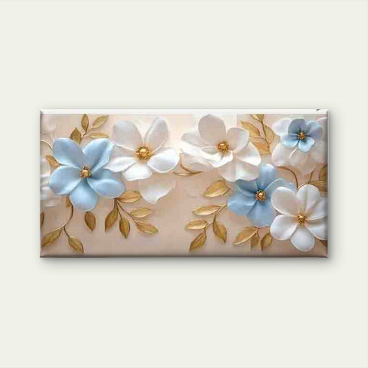 Modern Colorful Floral Wall Art Canvas Office Home Room Framed 80x45cm