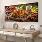 3pcs Modern Style Kitchen Bread Food Gastronomic Art Wall Art Set Canvas Framed 40x60cm - High Quality Print 100% Australian Made Wall Canvas Ready to Hang