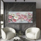 Pink & White Flower Painting Wall Art Canvas Office Home Room Framed 120x60cm