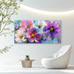 Abstract Multicolor Floral Wall Art Canvas Office Home Room Framed 80x45cm