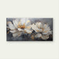 Modern Abstract White Peony Floral Wall Art Canvas Office Home Framed 120x60cm