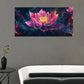Large Lotus Flower Wall Art wall canvas office home room framed 120x60cm